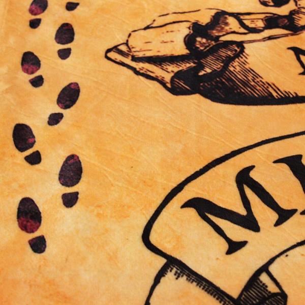 ハリーポッター　忍びの地図　ブランケット　マルチカバー　ラグ　140x117 ハリーポッター 忍びの地図 ブランケット マルチカバー ラグ