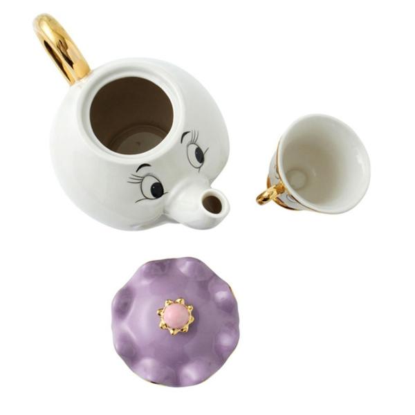 ディズニー　美女と野獣 陶器ティーセット(箱あり) 617eSEey8gL._AC_UF350,