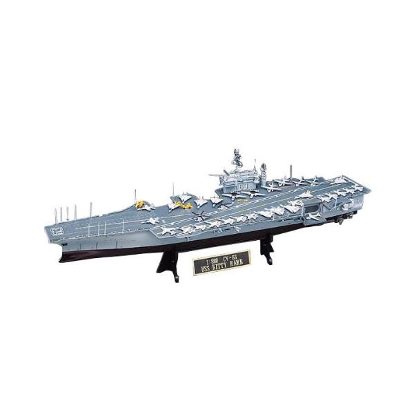 【プラモ】KITTY HAWK キティーホーク　CV-63　1:800　中古　リサイクルショップ宮崎屋佐土原店23.6.20F 空母 キティホーク CV-63 プラモデル 模型 1/800スケール Academy
