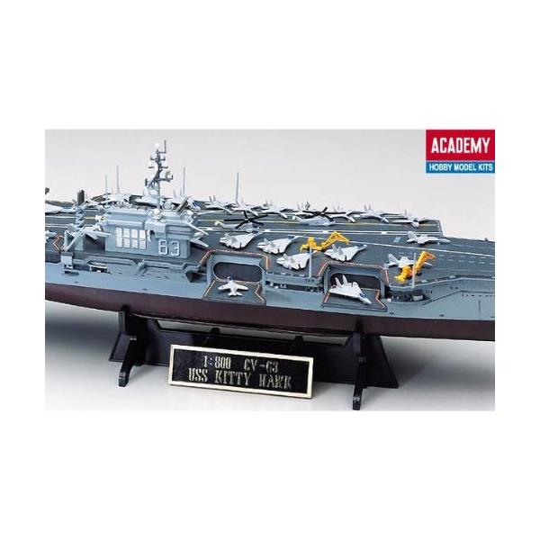 空母 キティホーク CV-63 プラモデル 模型 1/800スケール Academy
