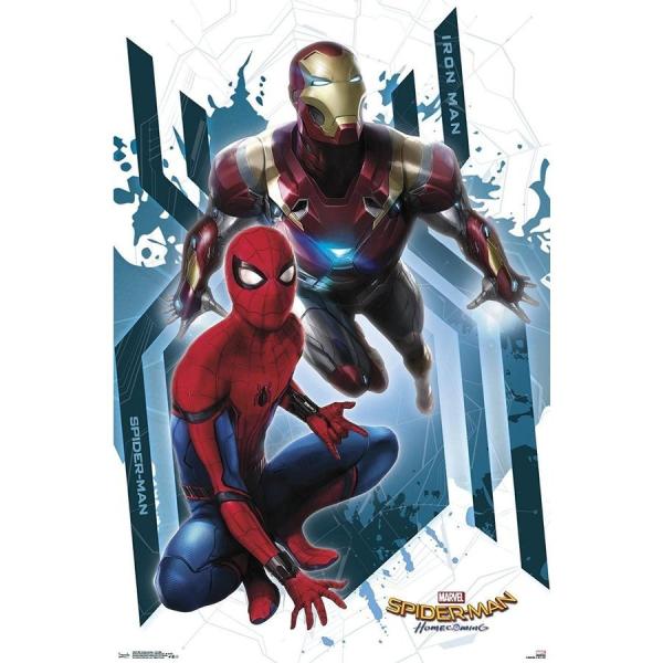 マーベル スパイダーマン アイアンマン ポスター アメリカン
