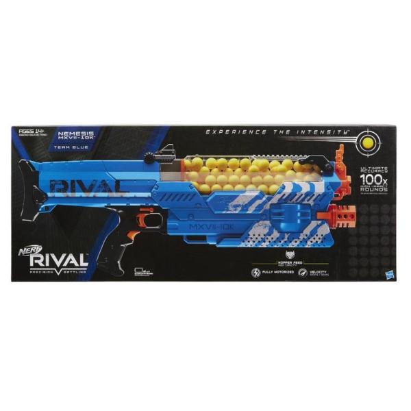 ナーフ NERF Rival Nemesis MXVII-10K Blaster 青 サバゲー 銃