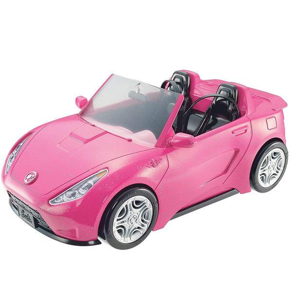 バービー人形用ピンクのコンバーチブル車カー海外版おもちゃ乗り物