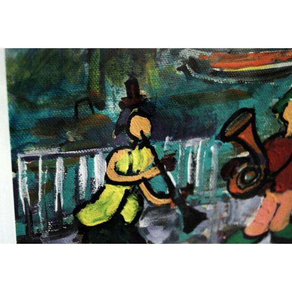 絵画 EB-ART カトリーヌ・石本作 ベニス風景（ピエロ） /【Buyee】