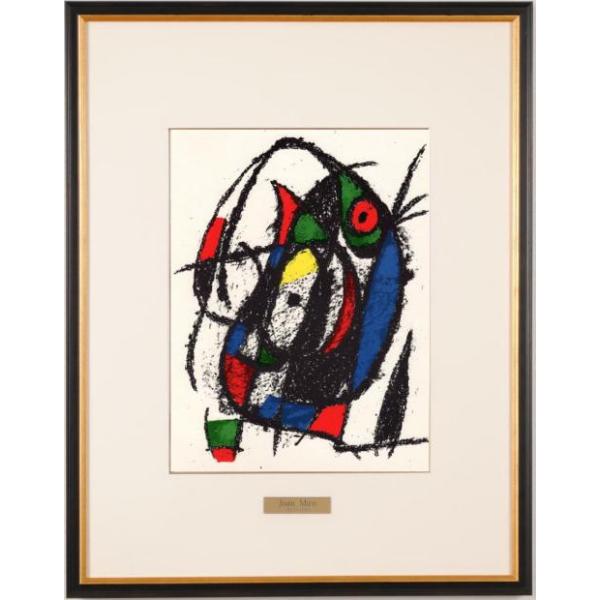 ジョアン・ミロ ノーサイン・4 抽象画 絵画 リトグラフ 版画