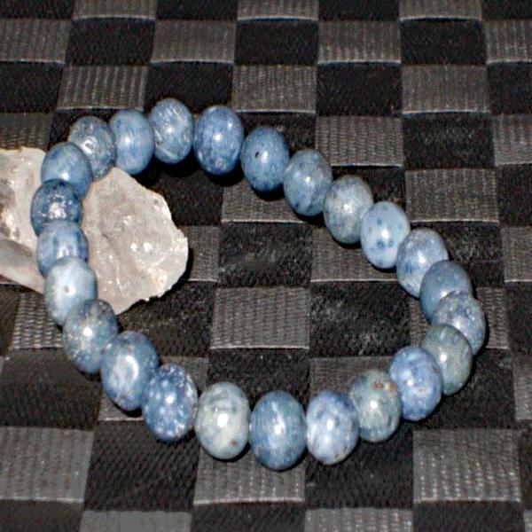＊* ブルーコーラル 青サンゴ 珊瑚 原石 天然石 *＊ ☆高品質☆【ブレスレット】天然ブルーコーラル (珊瑚) (約10～10.5mm