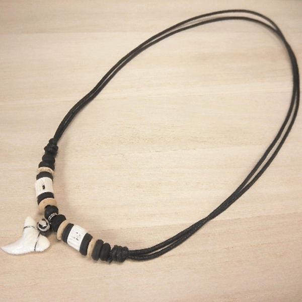 鮫の歯 サメの歯 ネックレス シャークトゥース チョーカー 鮫