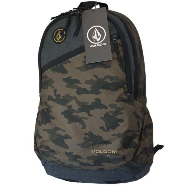 VOLCOM バックパック　リュックサック　ブラック\u0026カモフラージュ