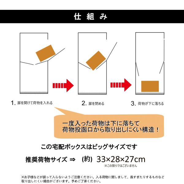 特別セール】選べる7色 宅配ボックス 送料無料 おしゃれ 人気 大容量郵便ポスト ビッグサイズ 宅配BOX pm47s /【Buyee】