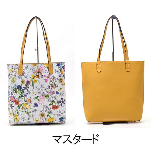 美品✨ innue リバーシブル トート ショルダー 黒地 花柄 セット みんなでエコ生活！リバーシブルトートバッグ｜ももいろ