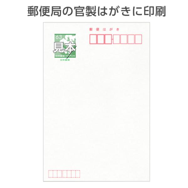 法要 案内 お知らせ はがき 印刷 40枚 片道 官製郵便ハガキ 通知 連絡