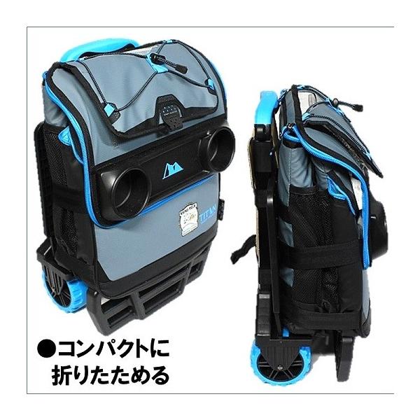 350ml缶を50本以上収納可能) (TITAN DEEP FREEZE) ARCTIC ZONE キャリーカート付き コンパクト クーラーボックス  折り畳み ローリング クーラーバッグ 保冷 /【Buyee】