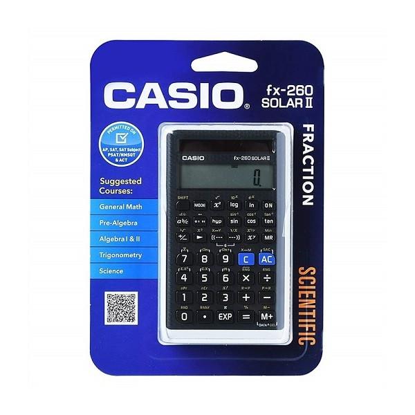 Casio カシオ】 関数電卓Casio fx-260 SOLAR II 分数と科学の電卓文具