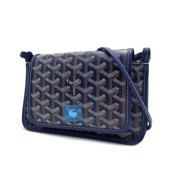 新品 GOYARD ゴヤール プリュメ ショルダーバッグ PVC ネイビー