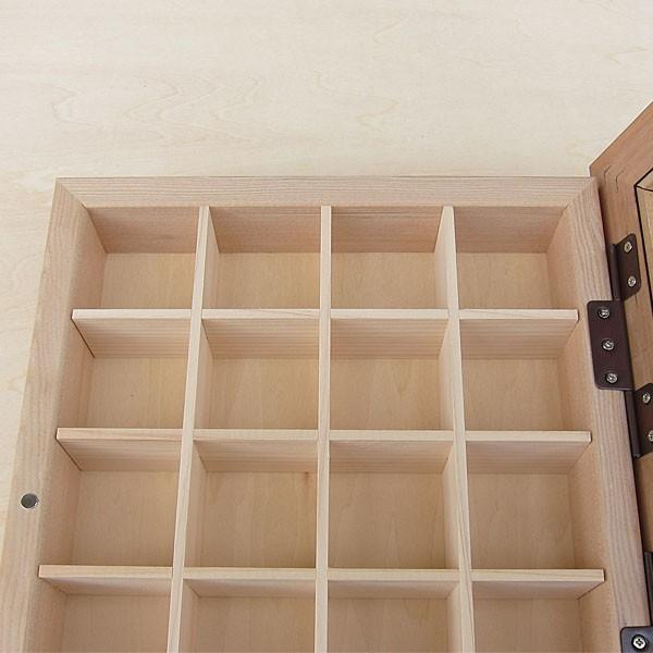 シンブル ケース 指貫 木製 立体額 （前開き 光沢 茶） /【Buyee】