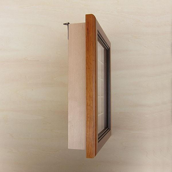 シンブル ケース 指貫 木製 立体額 （前開き 光沢 茶） /【Buyee】