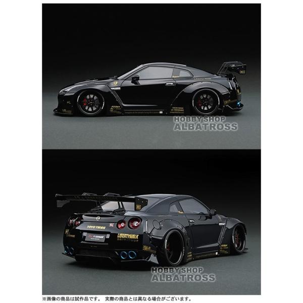 オンラインショップ限定 1/18 LB-WORKS GT-R(R35) Black 完成品 ミニカー(IG0694) ignition model(イグニッションモデル) IG0694 1/18 LB-WORKS GT-R (R35) Black | LINE UP | ignition
