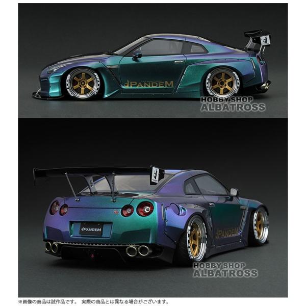 ignition model 1/18 PANDEM R35 GT-R Metallic Purple / Green 