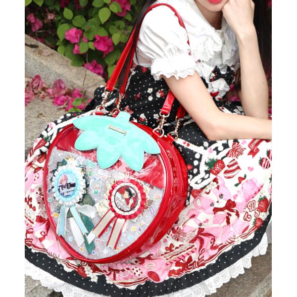 レア美品◆トランプ柄ハートバッグ ロリィタ ロリータ 赤 アリス ショルダー レア美品◇トランプ柄ハートバッグ ロリィタ ロリータ 赤 アリス