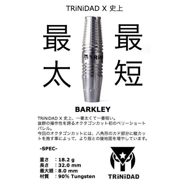 ダーツ バレル トリニダード TRiNiDAD Xシリーズ BARKLEY バークレー