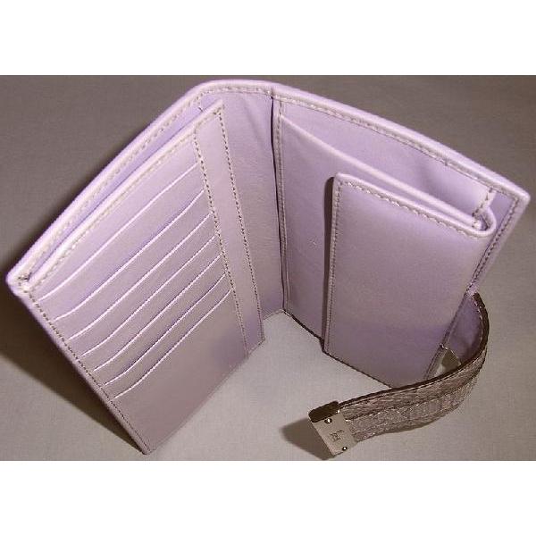 GUCCI グッチ 長財布 ヘビ革使い ラベンダーカラー 新作 GG 181668 