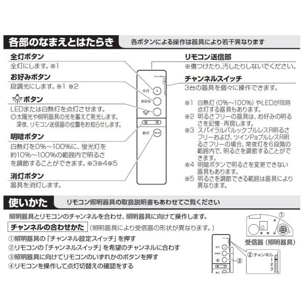 パナソニック照明器具用リモコンダイレクトリモコン送信器調光用