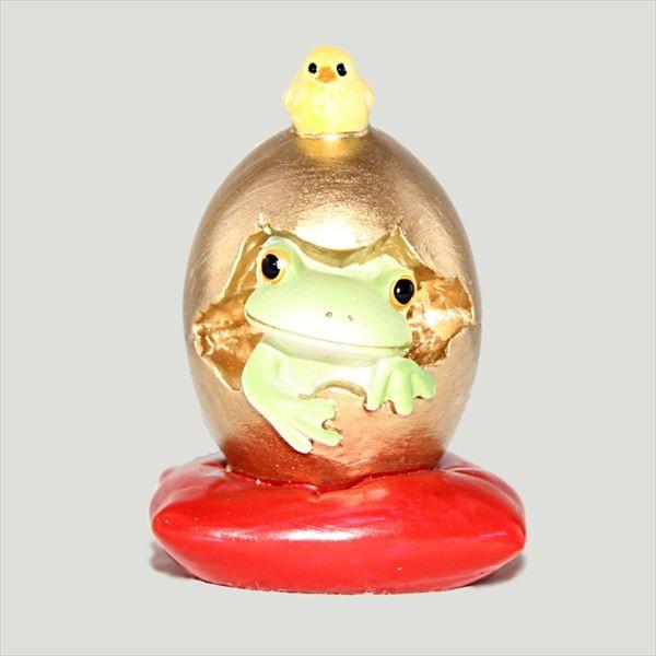 コポー Copeau 金の卵からカエル かわいい カエル の置物 かえる 蛙 ひよこ 雑貨 風水 /【Buyee】