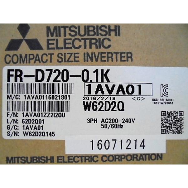 三菱電機 インバータ FR-D720-0.1K 【新品・未使用品】 /【Buyee】 Buyee - Japanese Proxy Service |  Buy from Japan!