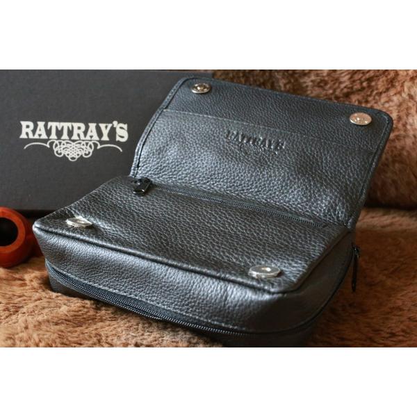 RATTRAY'S】ラットレー 本革製 パイプポーチ ２本収納 おしゃれ レザー