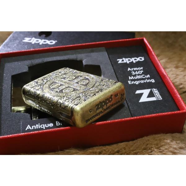 ZIPPO コンスタンティン アーマー 360°マルチカット彫刻 ラグジュアリーモデル コンスタンティン Armor zippo 金タンク ジッポ  かっこいい zippo /【Buyee】