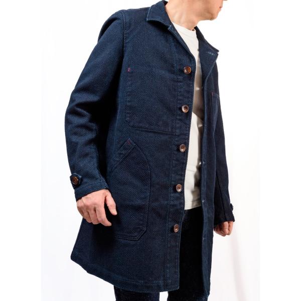 ストライクゴールド インディゴ 刺し子 ショップ コート SGJ002 / The 