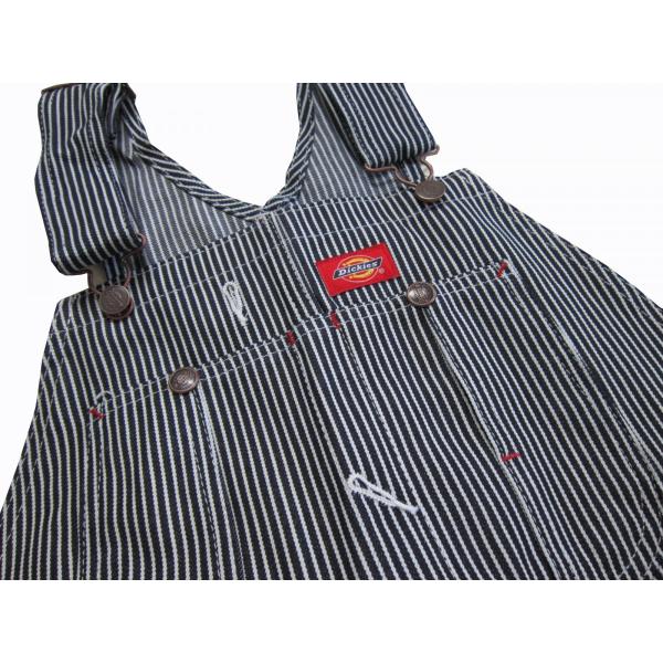 Dickies ストライプ オーバーオール40×32 ディッキーズ Dickies オーバーオール ヒッコリー ストライプ