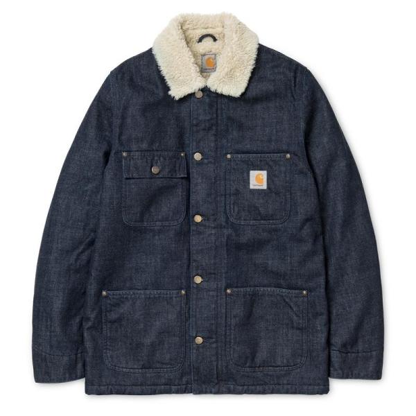 カーハート ボア デニムコート ジャケット カバーオール ブルー 