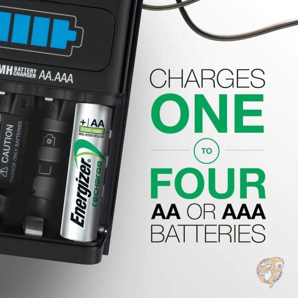 Energizer エナジャイザー 充電器セット 単3形×4本付 1時間
