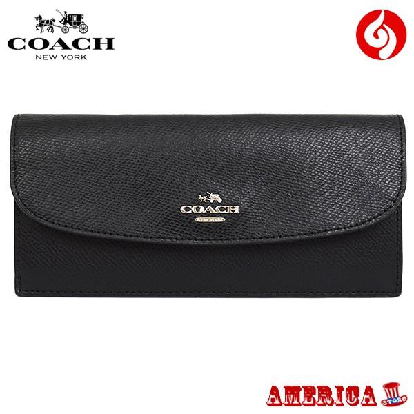 コーチ長財布COACH F54008 IMBLK アウトレットコーチ財布コーチ長財布