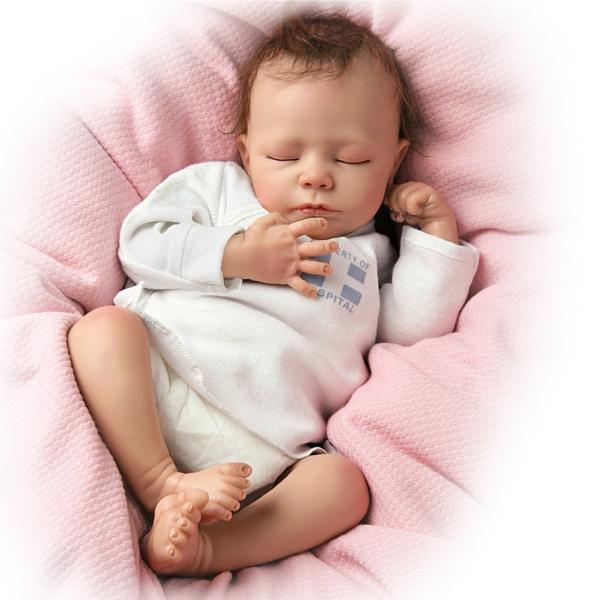 So truly real breathing on sale lifelike baby doll