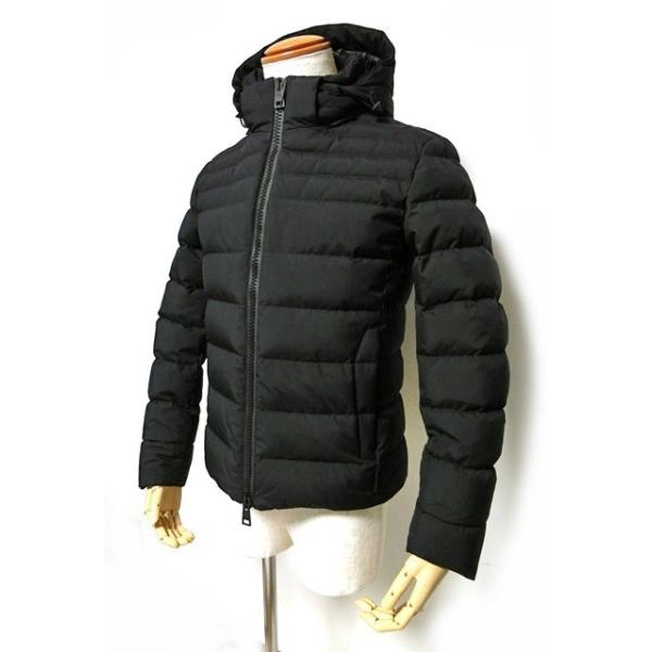 Herno 黒 フード付きダウンジャケット HERNO ヘルノ ダウンジャケット ダウンコート ポーラテック