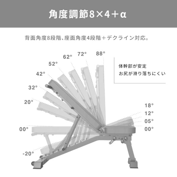 ★3WAYトレーニングベンチ デクライン インクライン フラット ベンチプレス★ YouTen ☆期間限定価格 10/1まで☆ 3WAYトレーニングベンチ