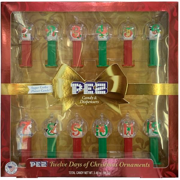 PEZ ペッツ クリスマスシリーズ、ミニペッツのオーナメント、12種