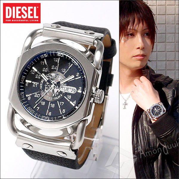 ディーゼル DIESEL 腕時計 メンズ DZ9015 ブラック 革ベルト DIESEL ONLY THE BRAVE ディーゼル/DIESE DIESEL  ディーゼル /【Buyee】