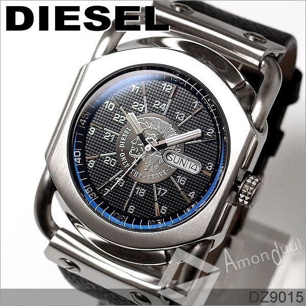 ディーゼル DIESEL 腕時計 メンズ DZ9015 ブラック 革ベルト DIESEL ONLY THE BRAVE ディーゼル/DIESE DIESEL  ディーゼル /【Buyee】