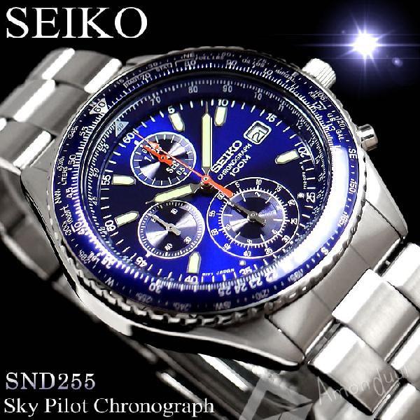 逆輸入セイコーSEIKO クロノグラフ腕時計SND255 逆輸入セイコー腕時計