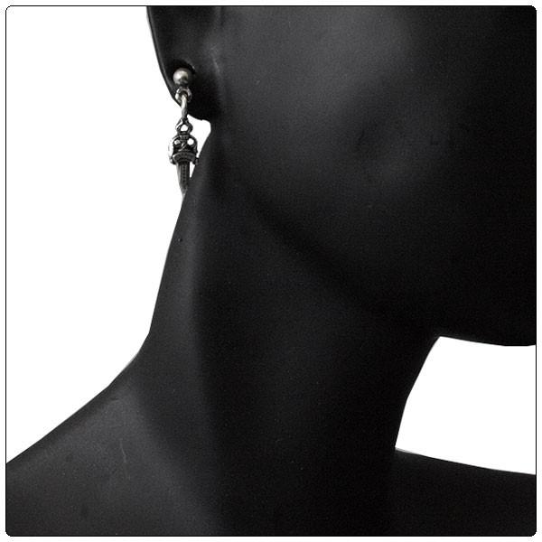 クロムハーツ Chrome Hearts ピアス ドロップ スタックダガー /【Buyee 