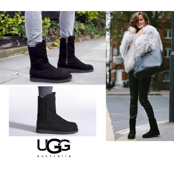 SALE UGG アグ ABREE SHORT シープスキン ブーツ スエード スリム