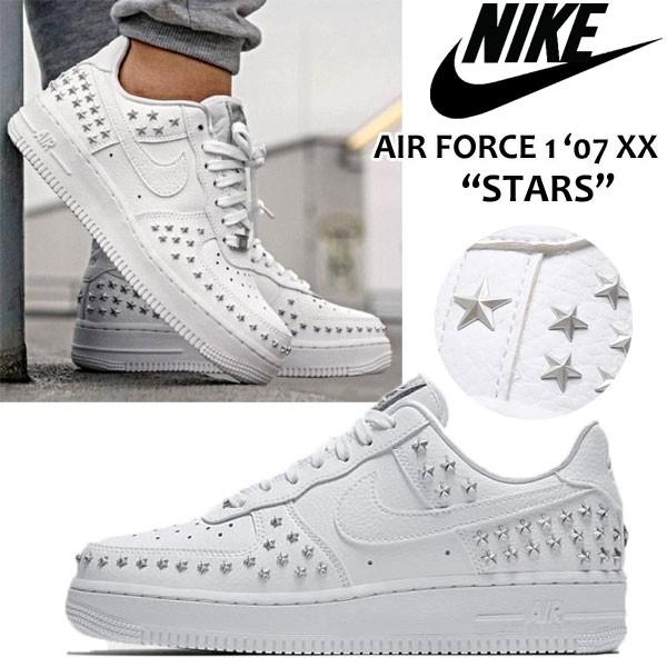 Force1新品 ナイキ エアフォース1 force1 star af1スタッズ ホワイト