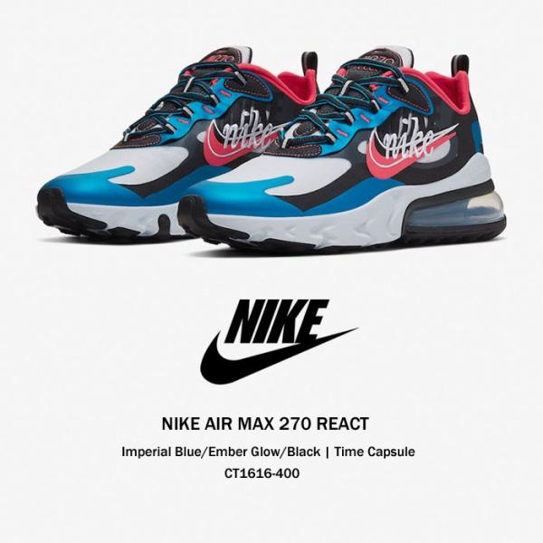 NIKE AIR MAX 270 React タイムカプセル ナイキ エアマックス270リアクト メンズ スニーカー エアマックス ブルー  CT1616-400正規品 送料無料 US直輸入 /【Buyee】 Buyee - Japanese Proxy Service | Buy from  Japan!