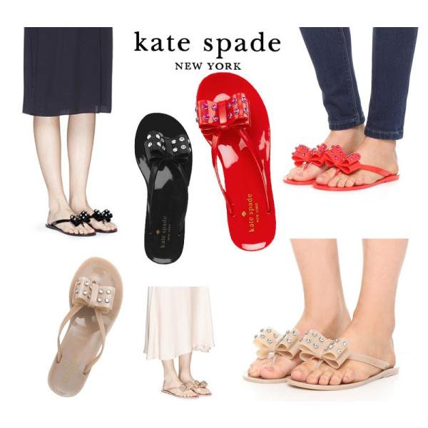 【kate spade NEW YORK】 リボン トングサンダル 新品未使用 kate spade New York リボンサンダル サイズ7