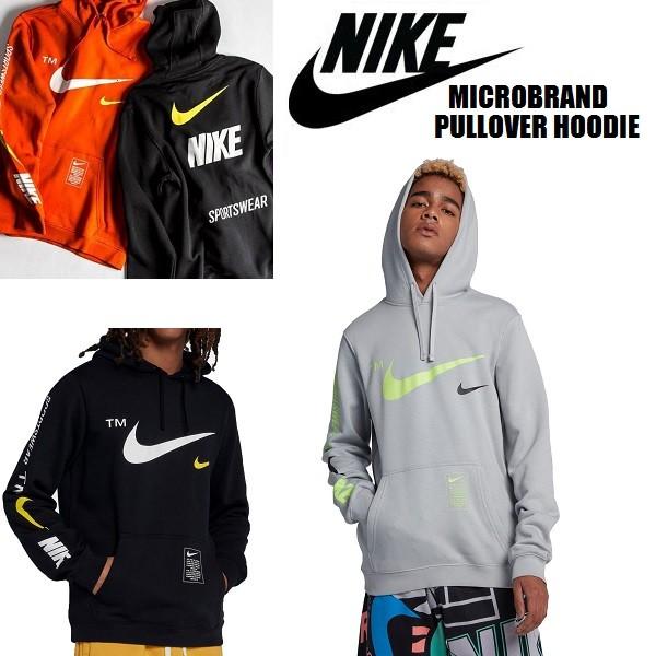 Nike NSW ナイキ スポーツウェア MICROBRAND PULLOVER HOODIE マイクロ ...