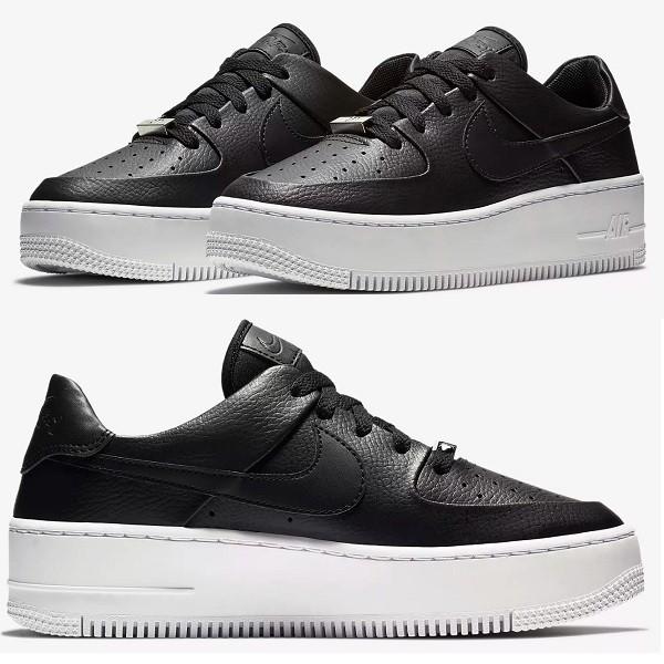 ナイキ エアフォース 1 セージ LOW ブラック 黒 AF1 ナイキ NIKE W AF1 SAGE LOW （ブラック） -ファッション通販