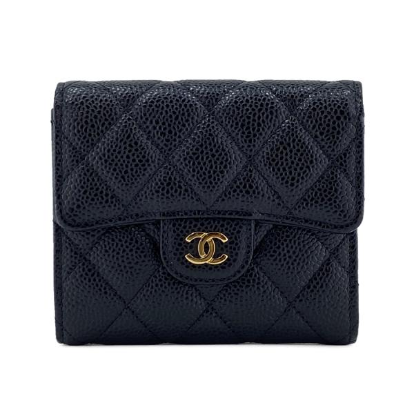 超美品　CHANEL　シャネル　マトラッセ　ミディアム　フラップ　三つ折り財布 楽天市場】CHANEL シャネル 財布 未使用 三つ折り財布 AP0232